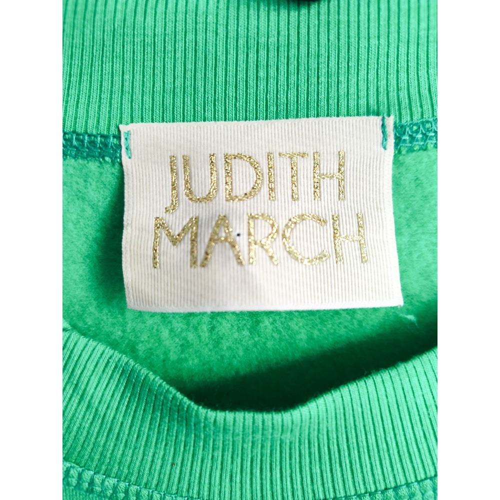 Judith March Sweatshirt Medium Green Pink Lets Partee Golf Balls Balloon Sleeves - Picture 5 of 8